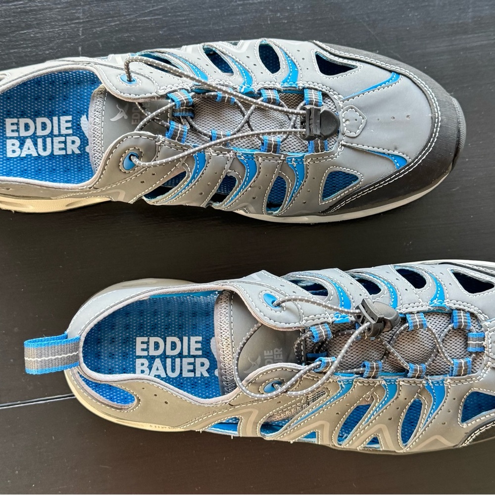Eddie Bauer Gray and Blue Athletic Shoes